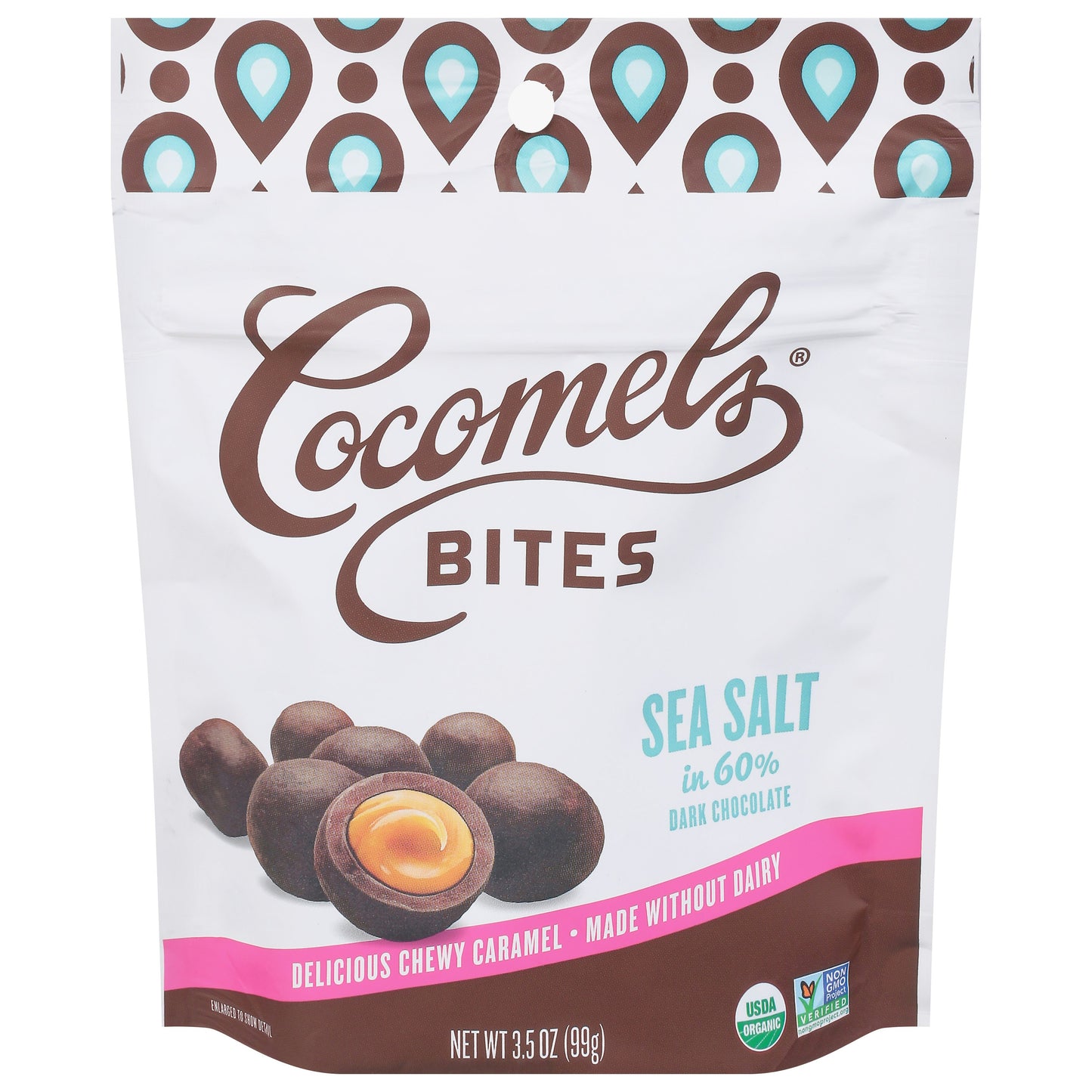 Cocomels Caramels Sea Salt Bites 3.5 Oz Pack of 6