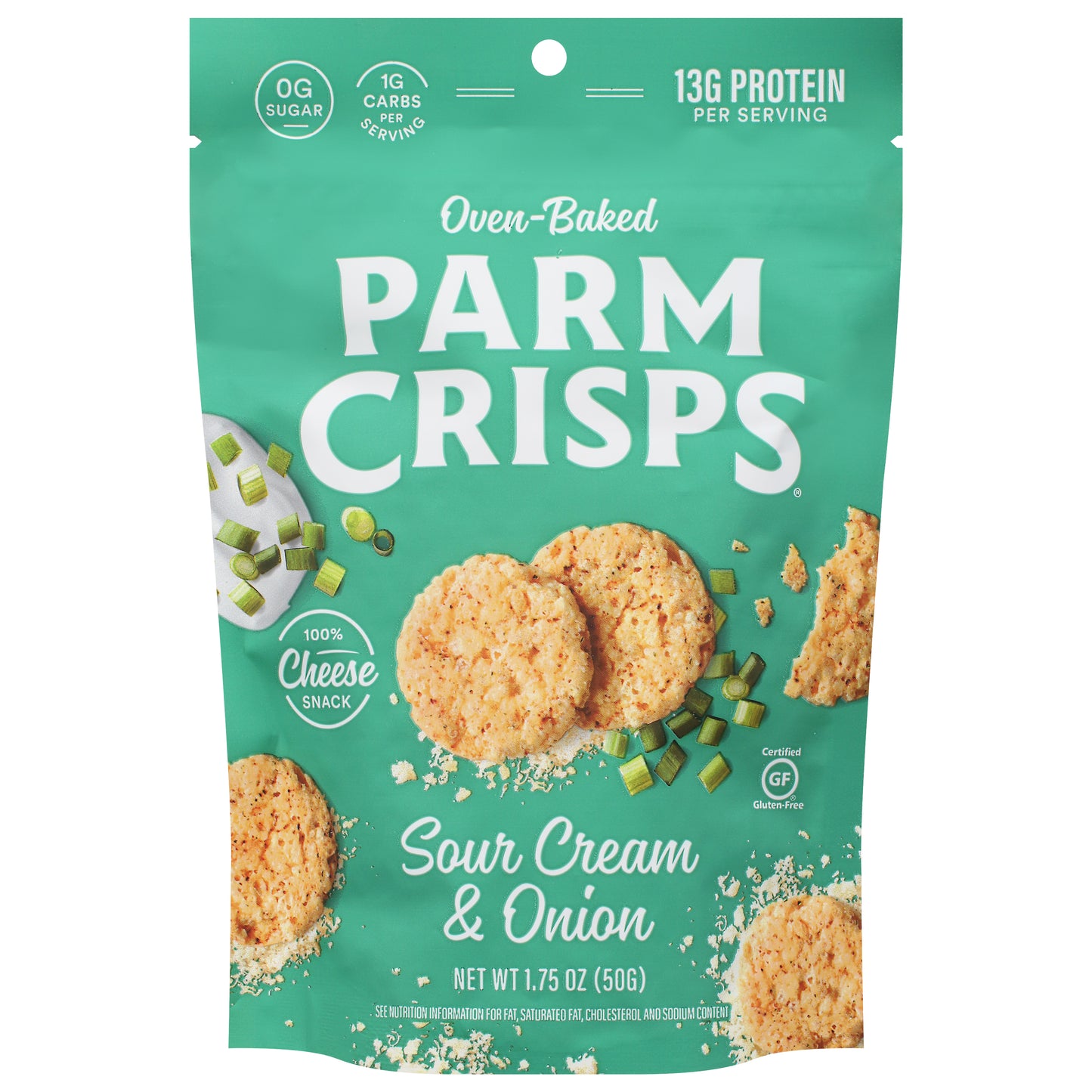 Parm Crisps Crisp Parmesan Sour Cream Onion 1.75 oz (Pack Of 12)