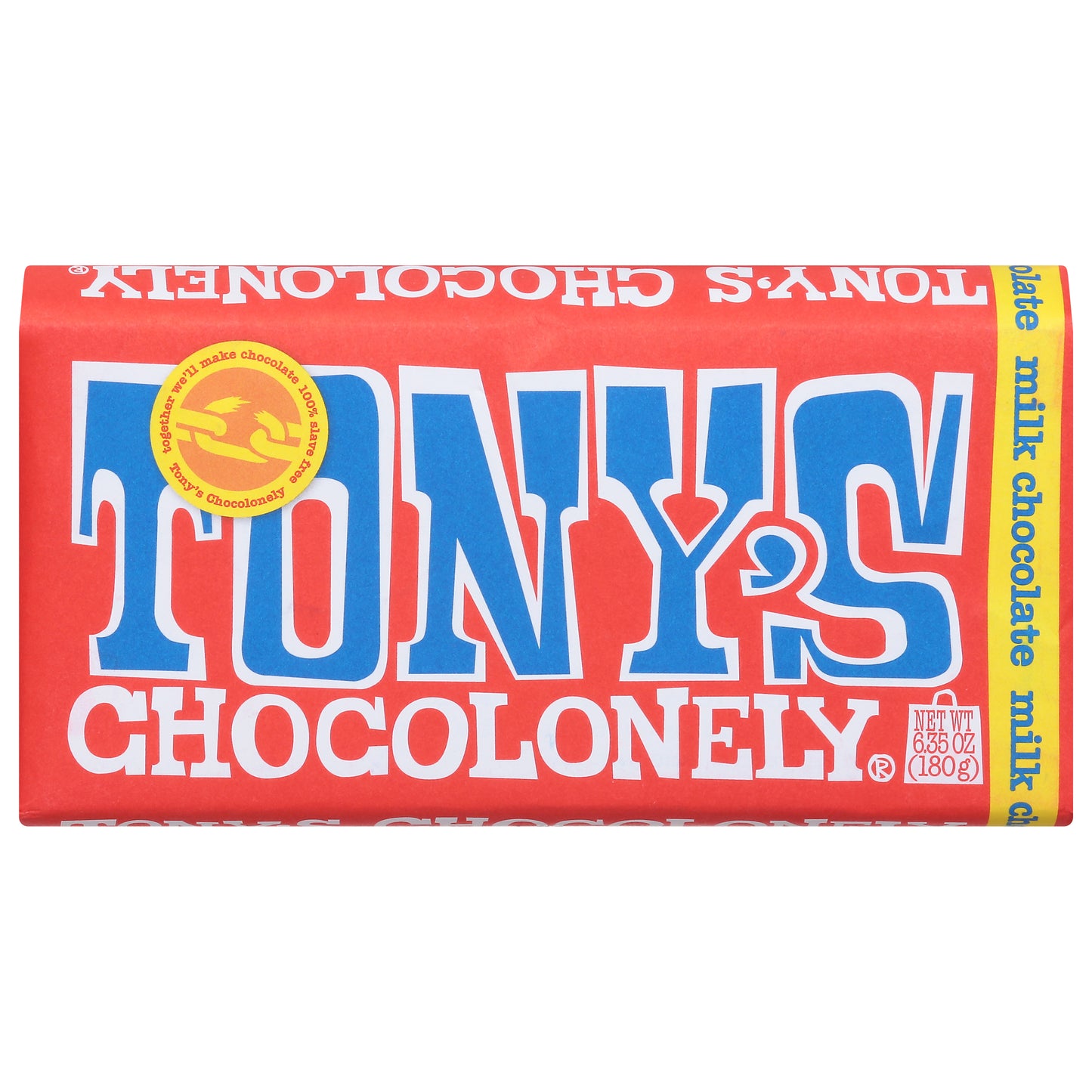 Tonys Chocolonely Bar Chocolate Milk 6.35 oz (Pack Of 15)