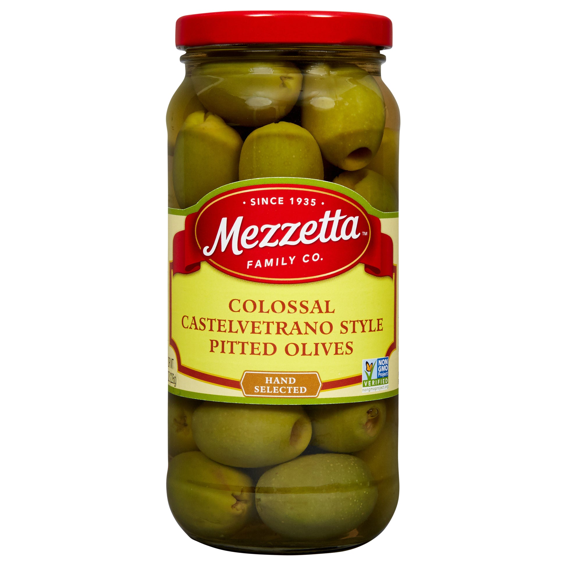 Mezzetta Olives Pitted Castelvetra 8 oz (Pack Of 6)