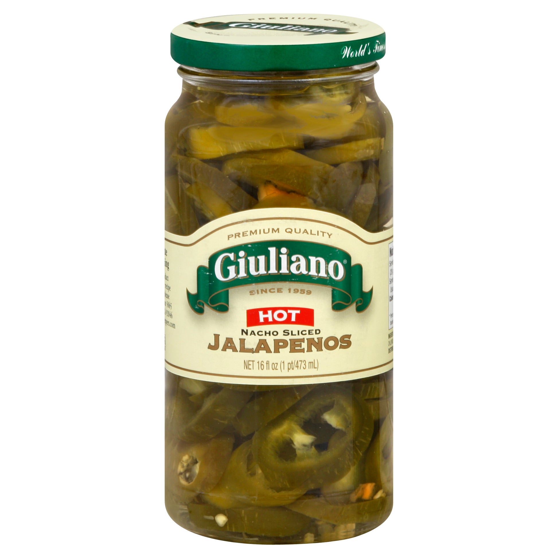 Giuliano Pepper Jalapeno Sliced Nacho Hot 16 oz (Pack Of 6)