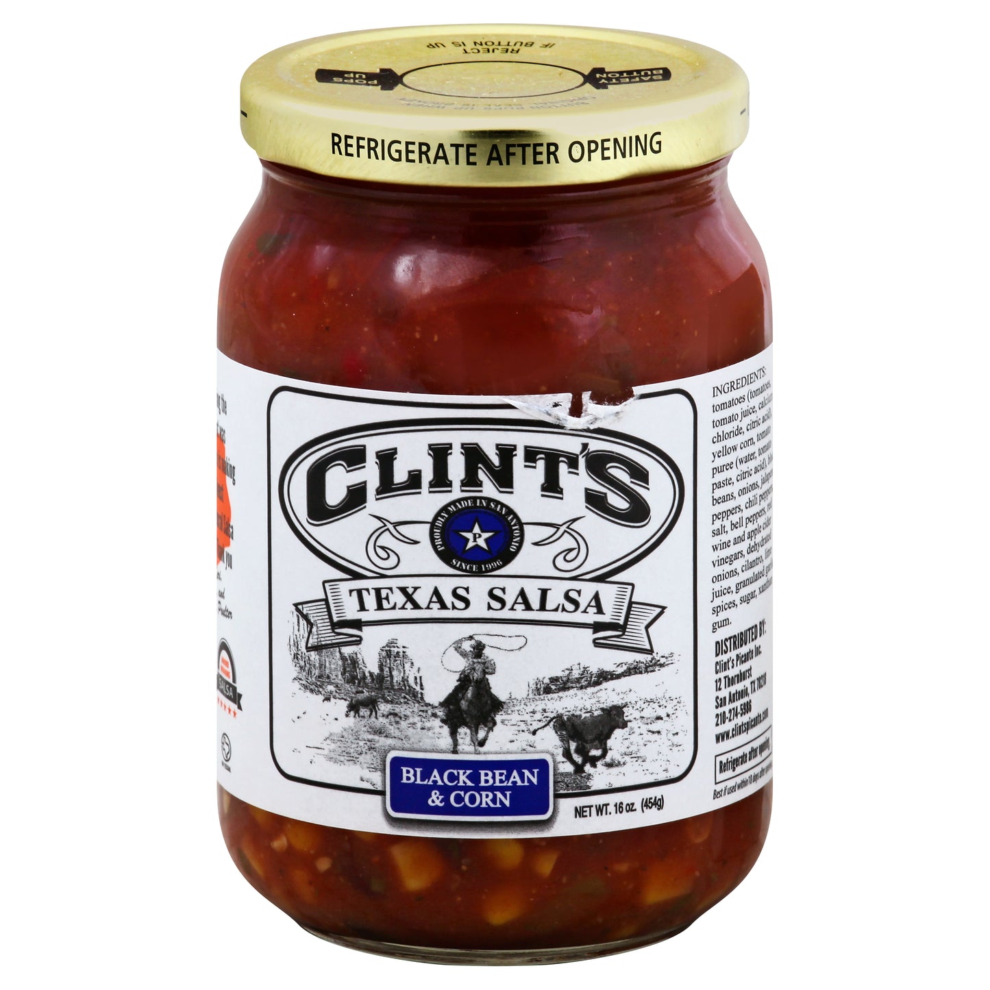 Clints Salsa Black Bean & Corn 16 oz (Pack Of 6)