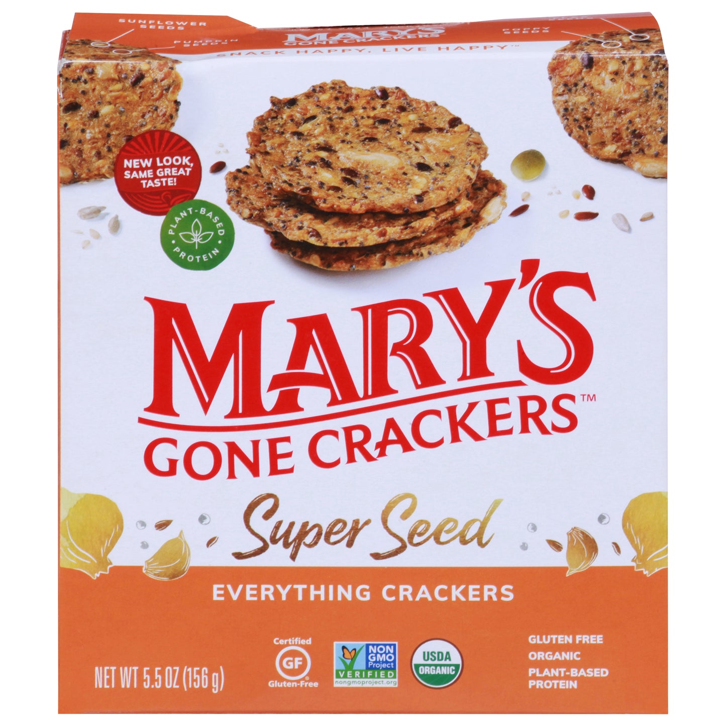 Marys Gone Crackers Cracker Everything Seed Organic 5.5 oz (Pack Of 6)