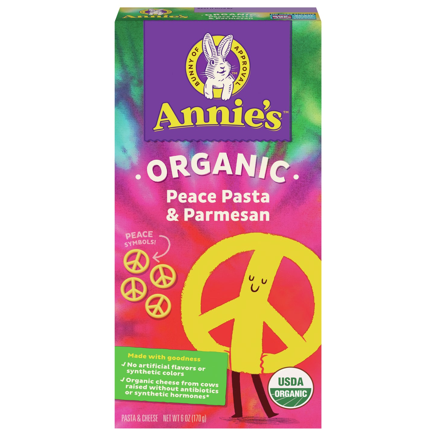 Annies Homegrown Pasta Peace & Parms 6 oz (Pack Of 12)