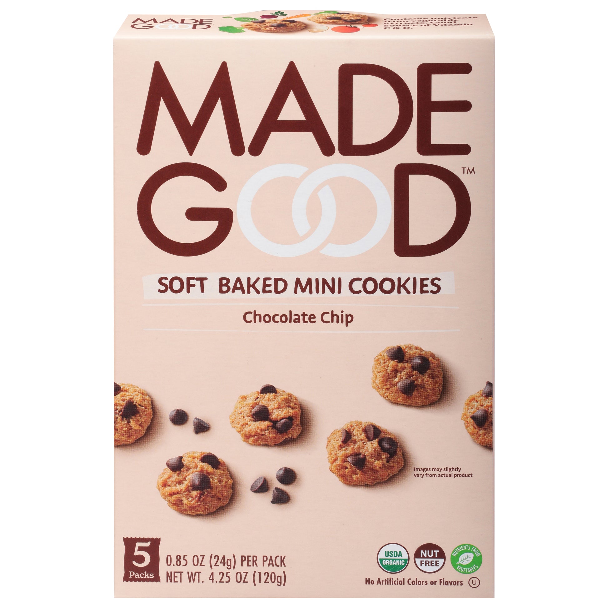 Made Good Cookie Mini Chocolate Chip 4.25 oz (Pack Of 6)