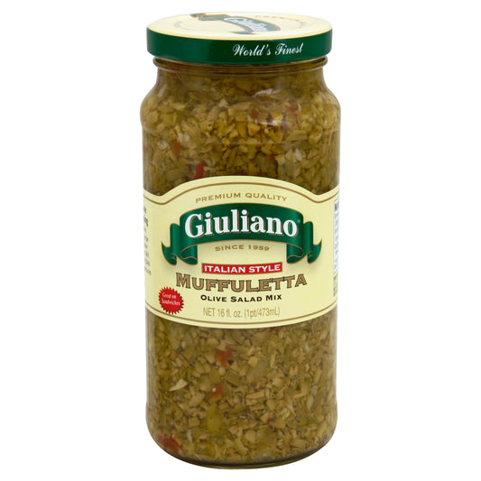 Giuliano Olive Salad Muffuletta 16 Oz (Pack Of 6)