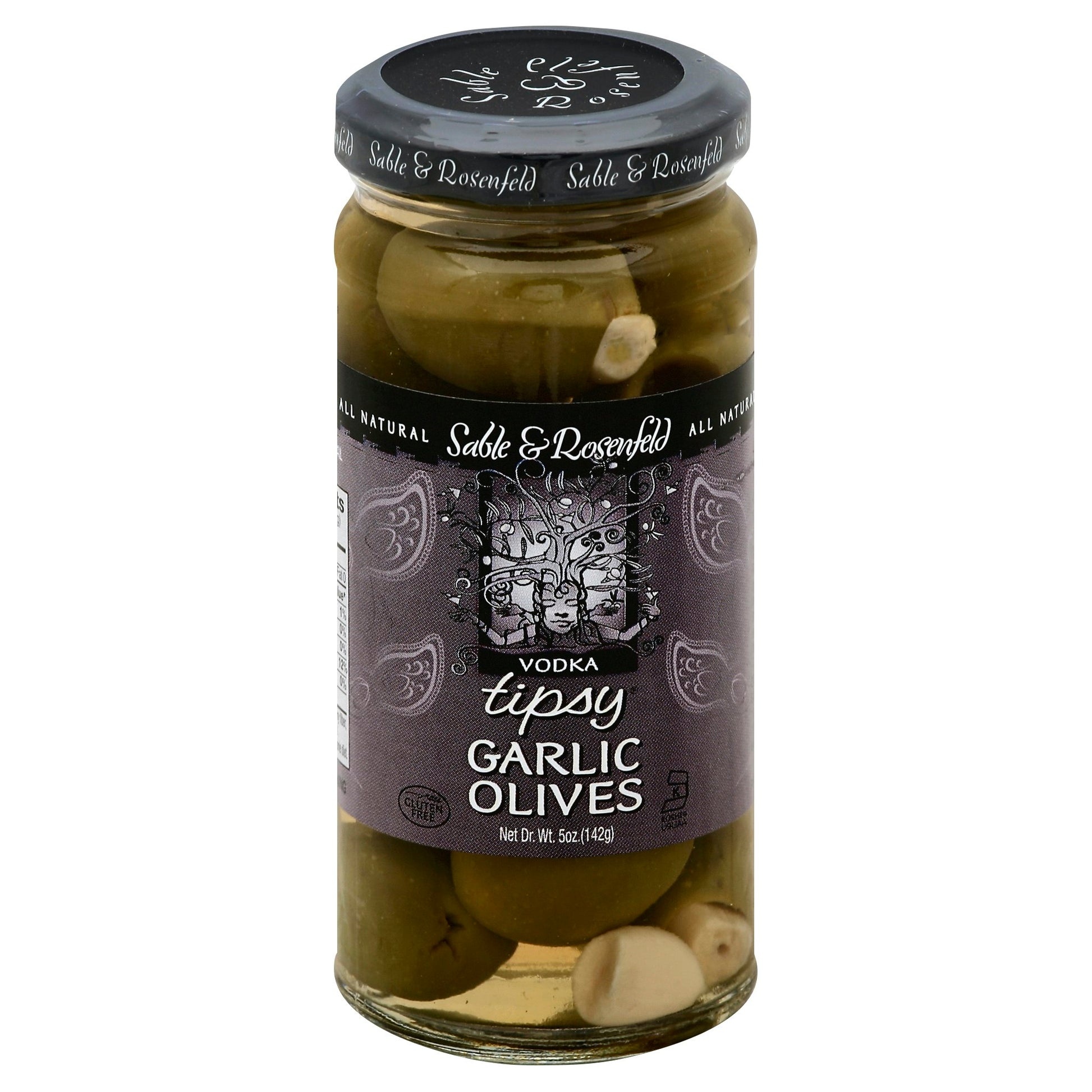 Sable & Rosenfeld Tipsy Olive Garlic Vodka Lace 5 oz (Pack of 6)