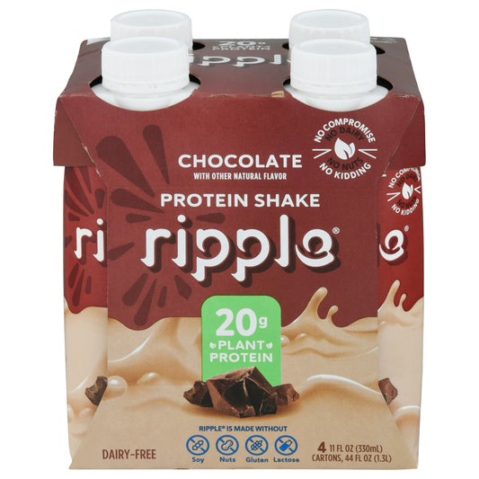 Ripple Plant Protein RTD Chocolate 44 FO (Pack of 6)