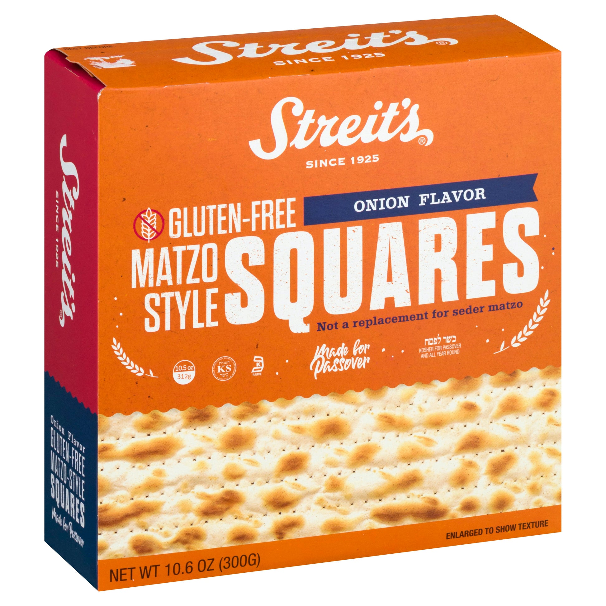 Streits Square Matzo Onion 10.5 Oz (Pack of 12)