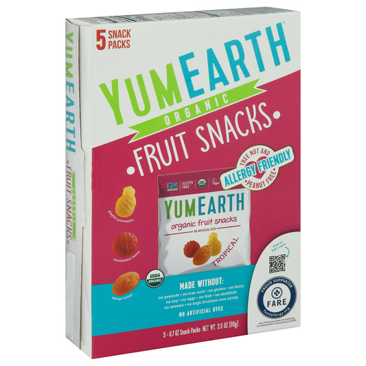 Yumearth Fruit Snack Trop Org 3.5 oz (Pack of 6)