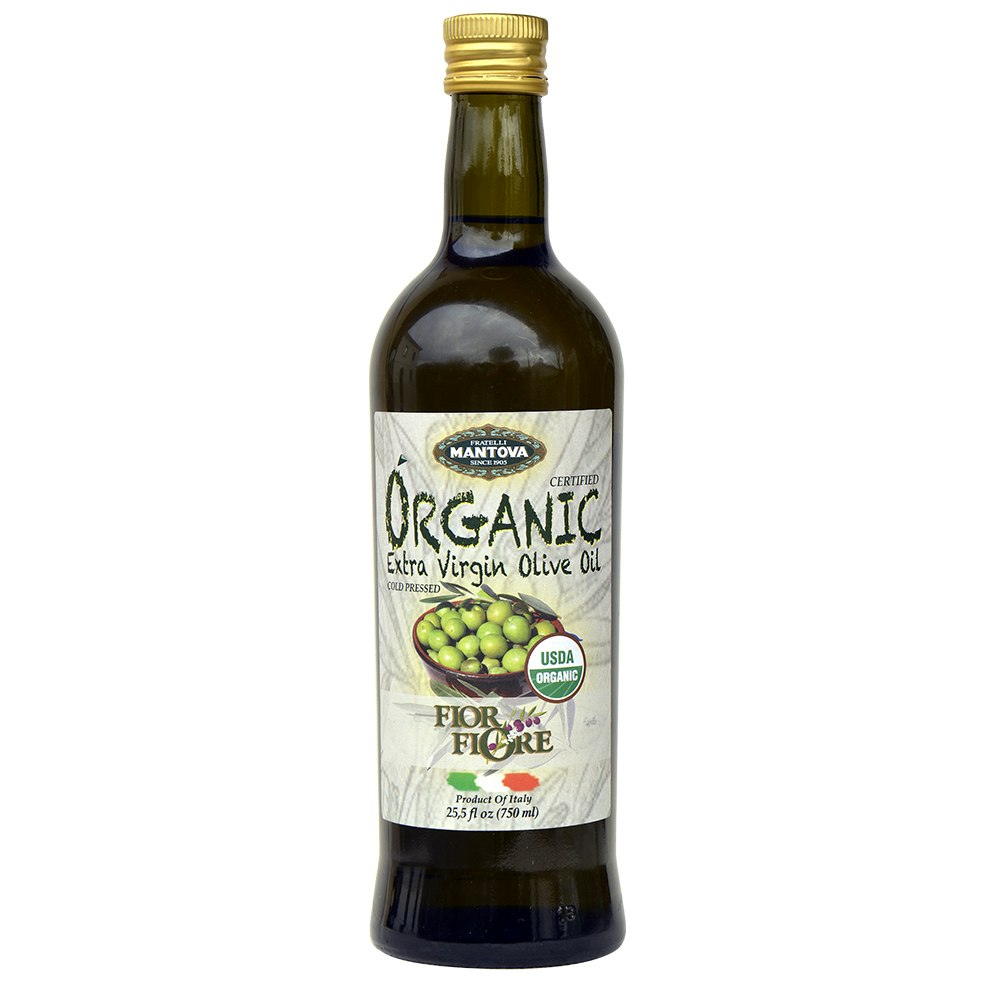 Mantova Organic Extra Virgin Olive Oil 25.5 oz (Pack of 6)