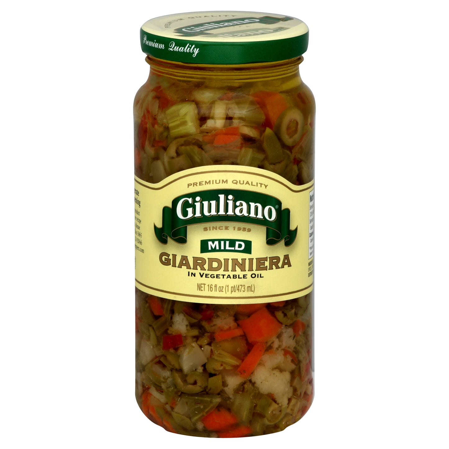 Giuliano Giardiniera Mild In Oil 16 Oz (Pack Of 6)