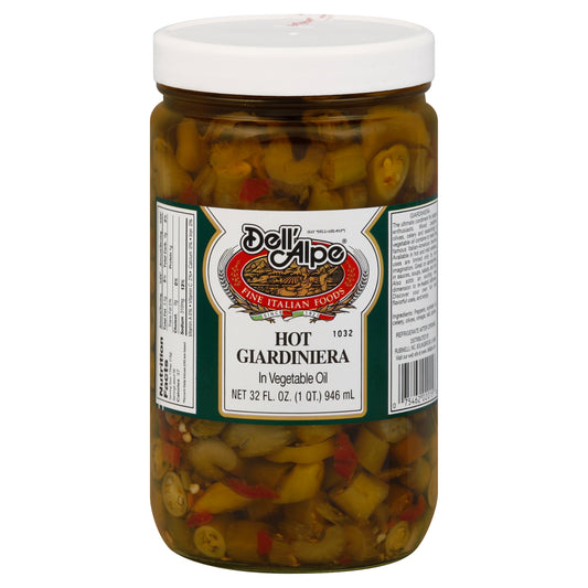 Dell Alpe Giardiniera Hot 32 oz (Pack Of 6)