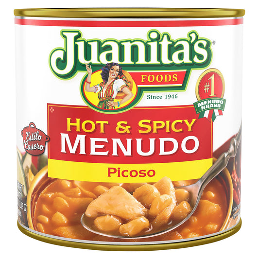 Juanitas Menudo Hot Spicy 25 Oz Pack of 12