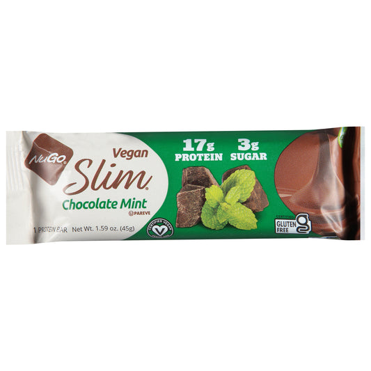 Nugo Bar Slim Chocolate Mint 1.59 oz (Pack Of 12)