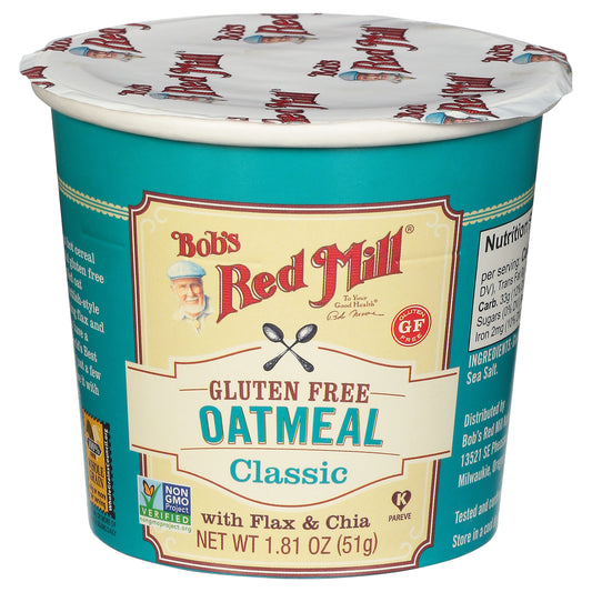 Bobs Red Mill Oatmeal Cup Classic 1.81 oz (Pack Of 12)