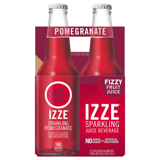 Izze Beverage Juice 4Pk Sparkling Pomegranate 48 FO (Pack Of 6)