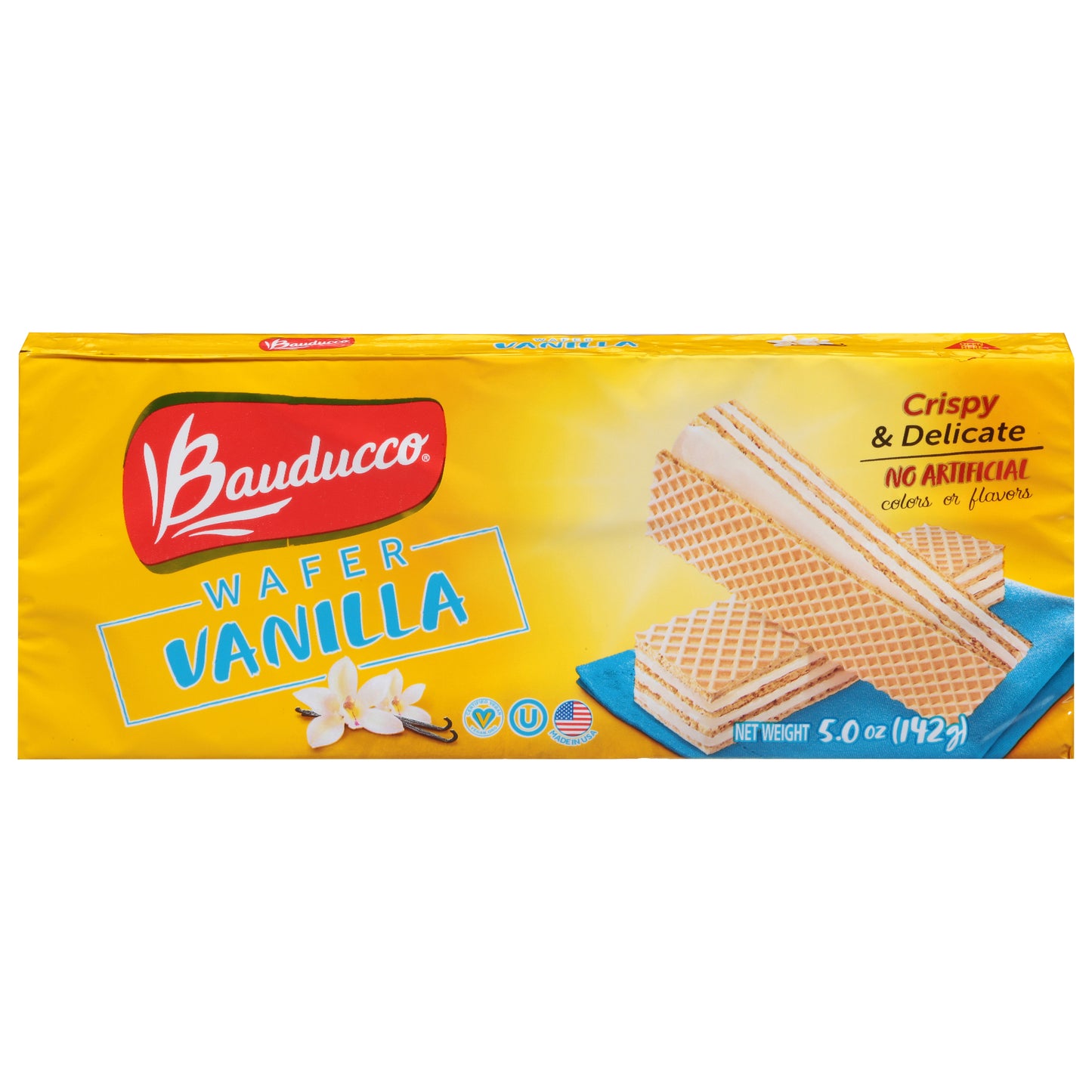 Bauducco Cookie Wafer Vanilla 5 oz (Pack Of 18)