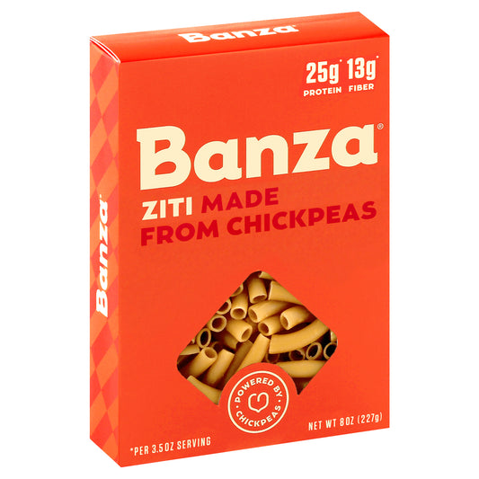 Banza Pasta Ziti Chickpea 8 Oz (Pack Of 6)