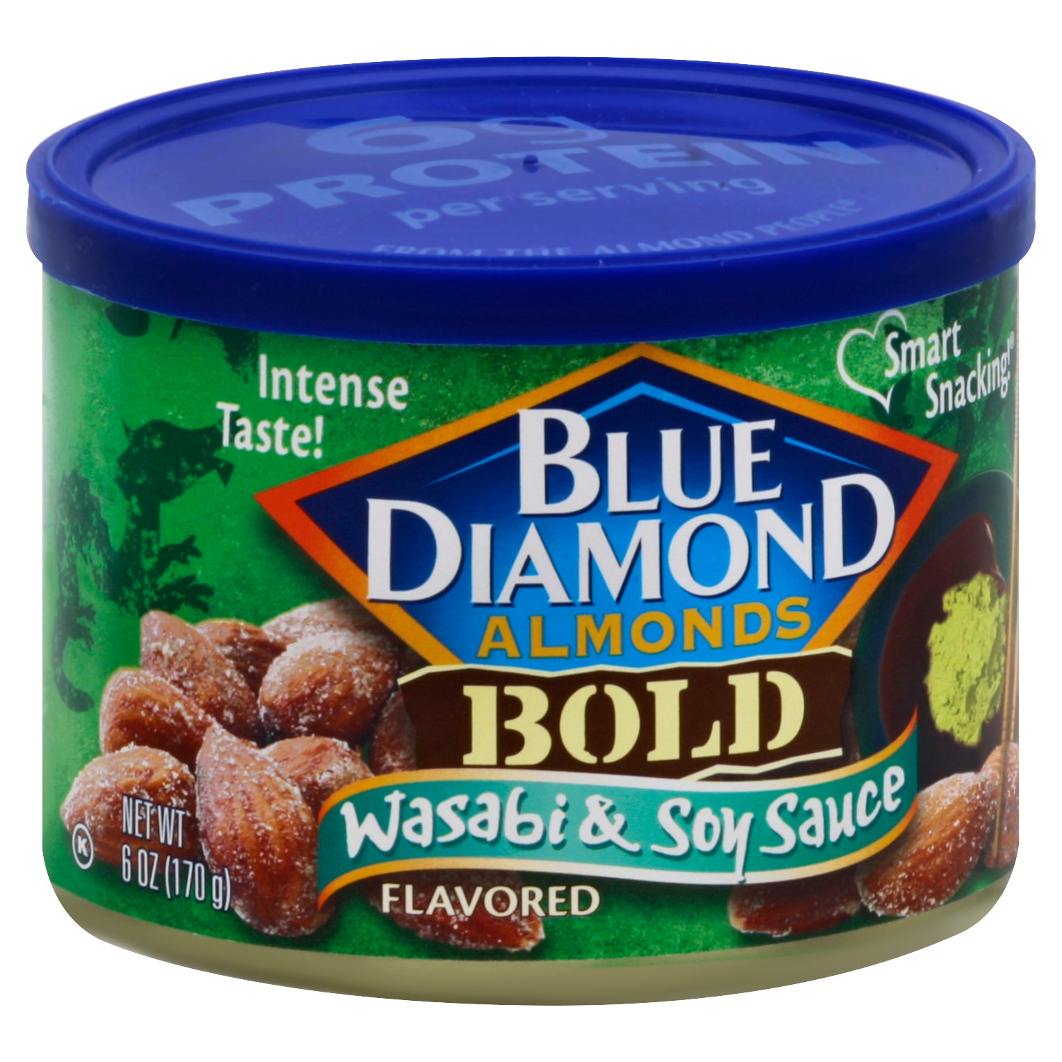 Blue Diamond Almond Bold Wasabi & Soy 6 oz (Pack Of 12)