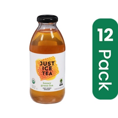 Just Ice Tea Tea Honey Grain Organic 16 FO (Pack of 12)