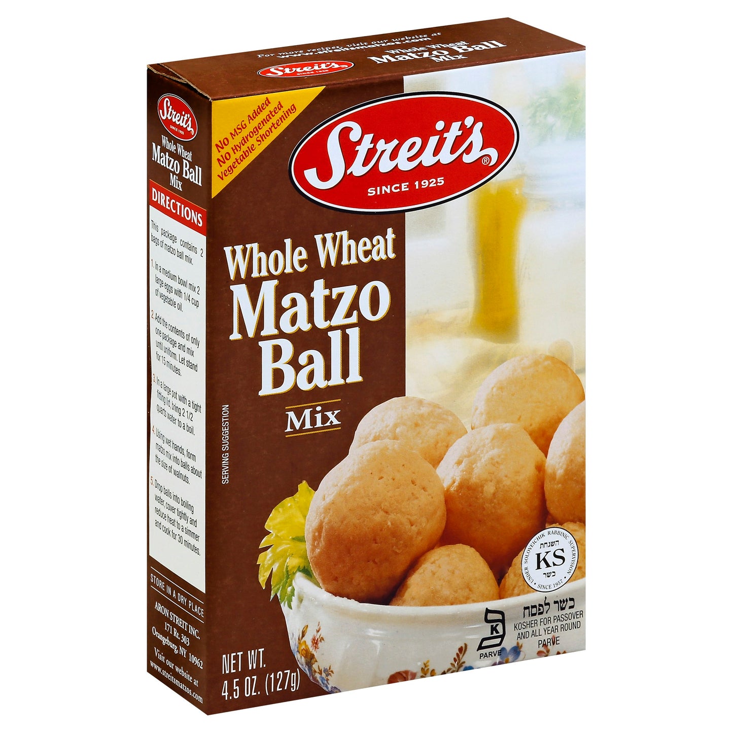 Streits Mix Matzo Ball Whole wheat 4.5 Oz (Pack of 12)