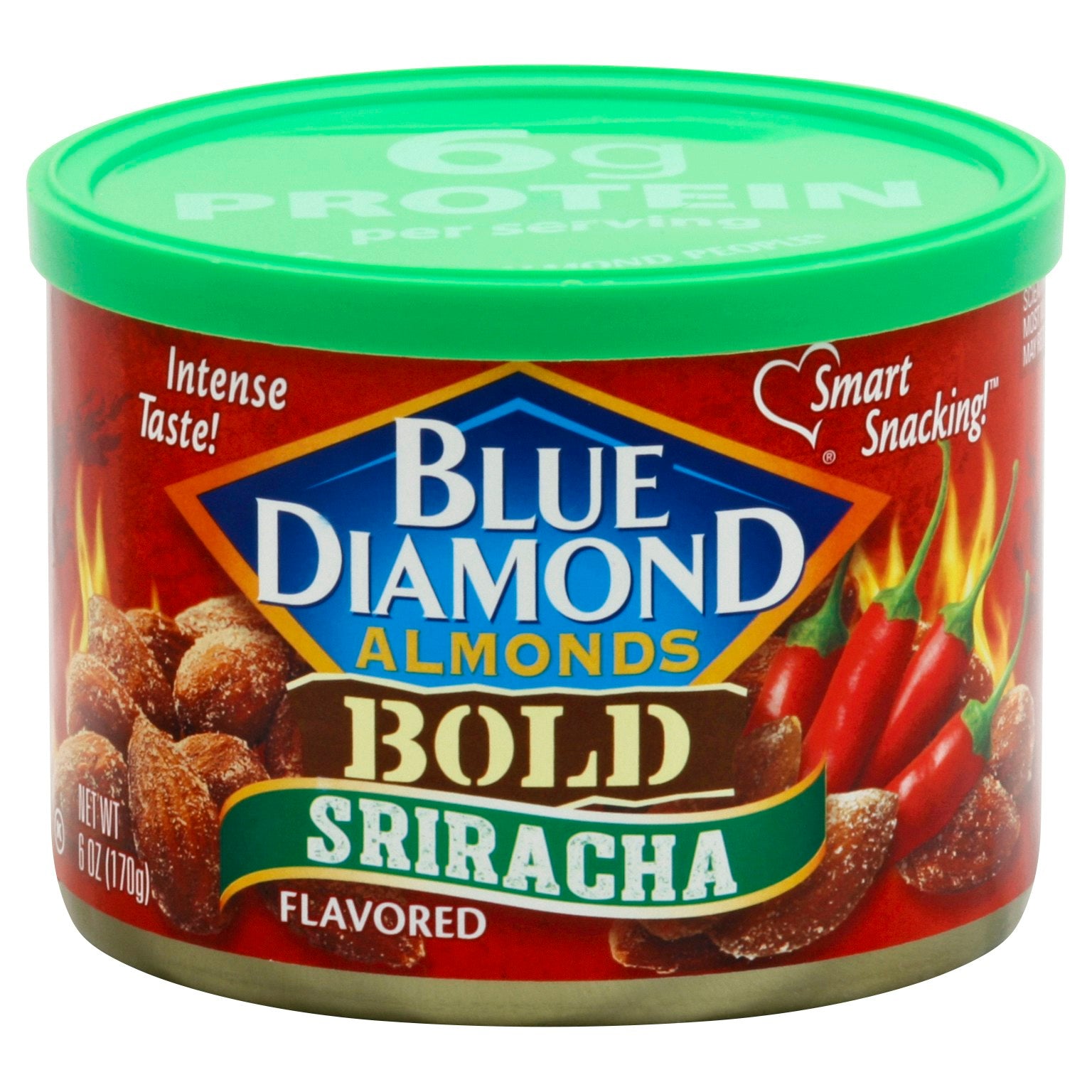 Blue Diamond Almonds Sriracha Flavor 6 Oz Pack of 12