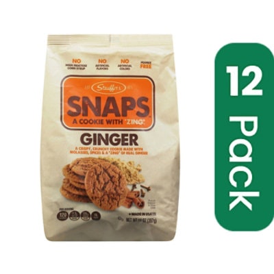 Stauffer Cookie Ginger Snap Original 14 oz (Pack of 12)