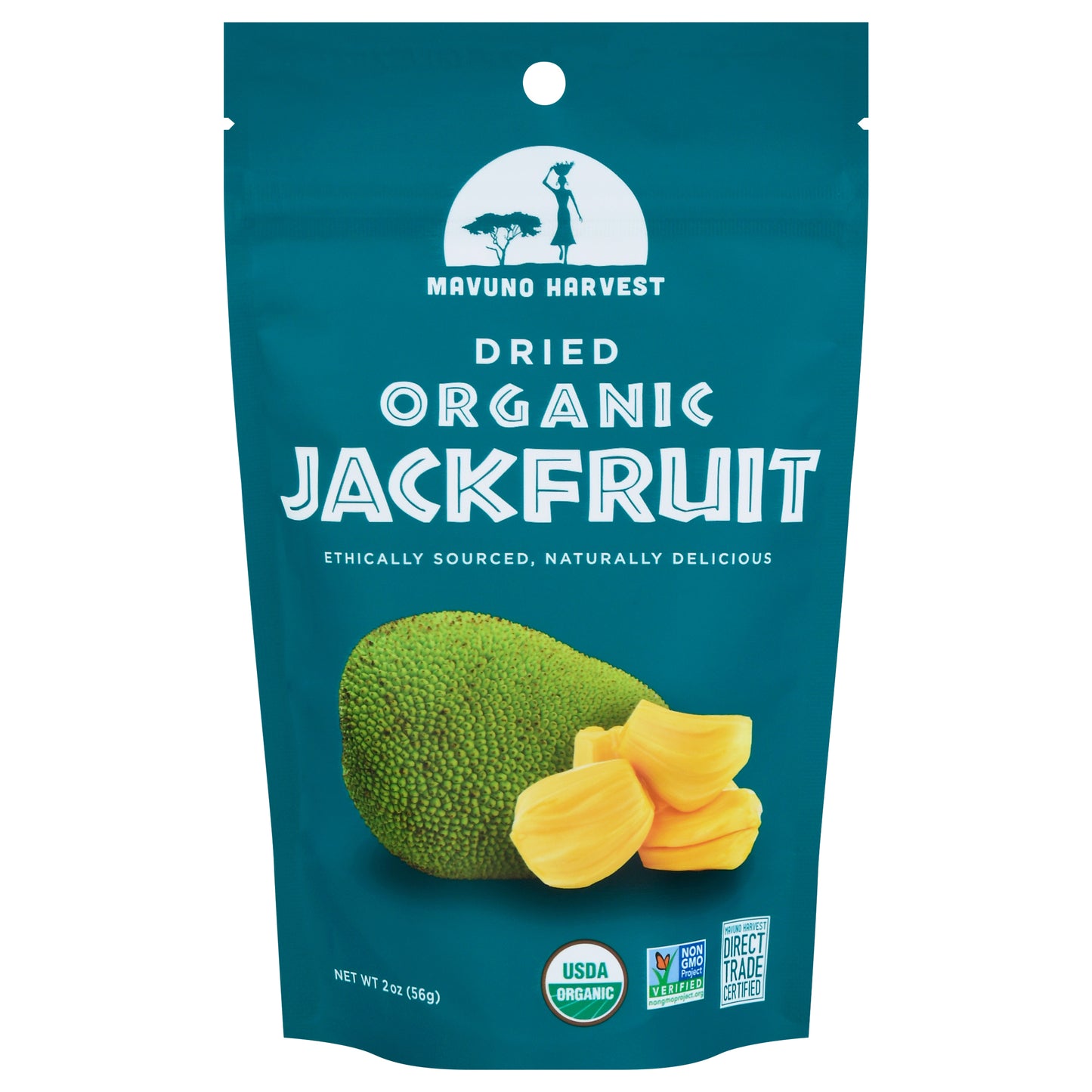 Mavuno Harvest Fruit Dried Jackfruit Organic 2 oz (Pack Of 6)