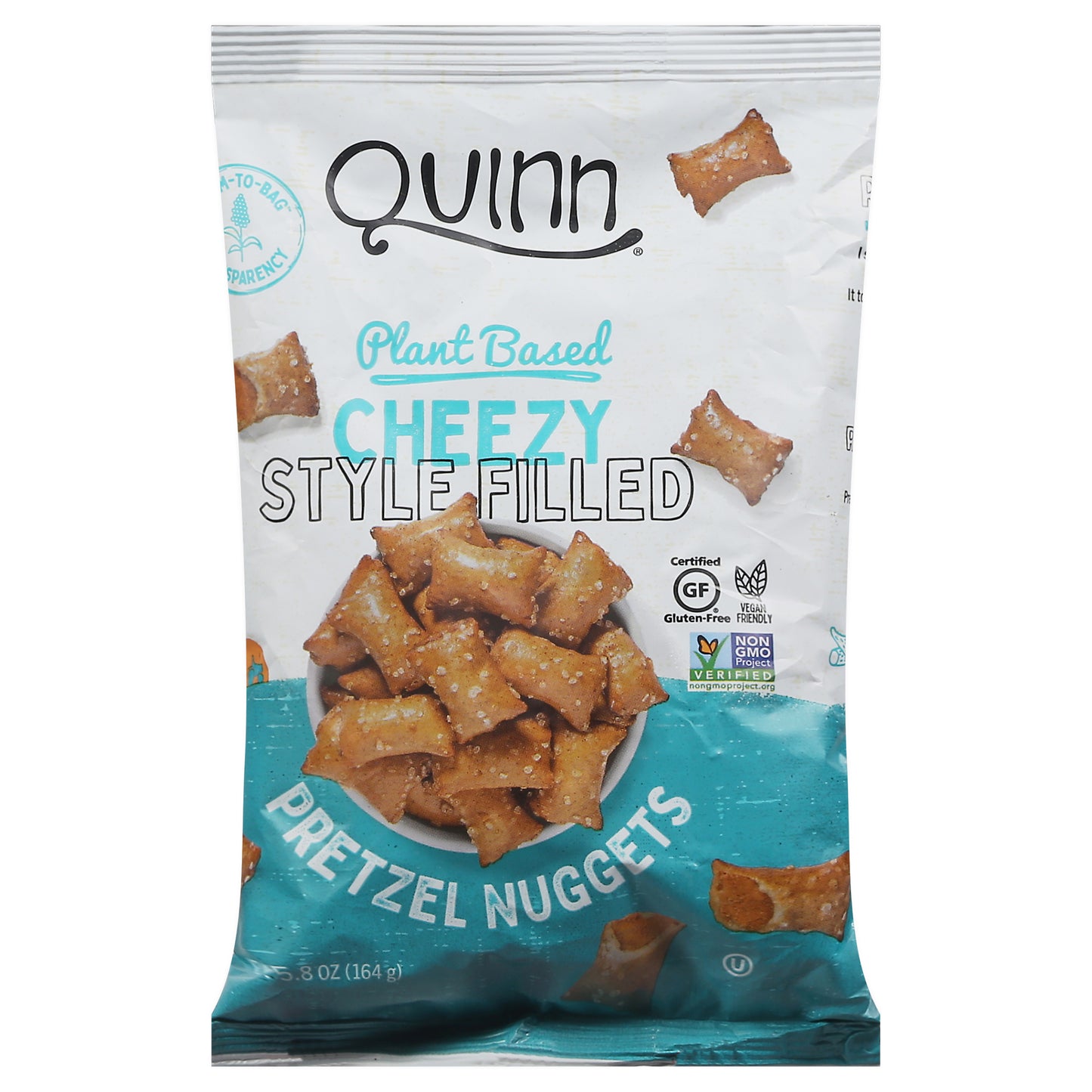 Quinn Pretzels Cheese Filled Plant based 5.8 oz (Pack Of 8)