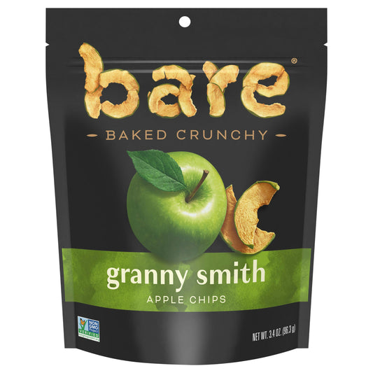 Bare Fruit Chips Apple Granny Smith 3.4 Oz Pack of 12