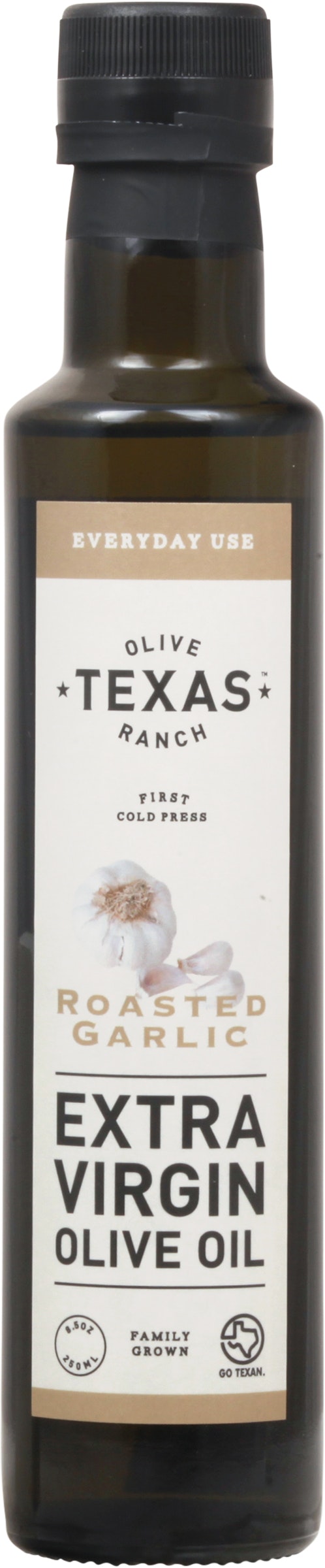 Texas Olive Ranch Olive Oil Roasted Garlic 250 Ml (Pack of 12)