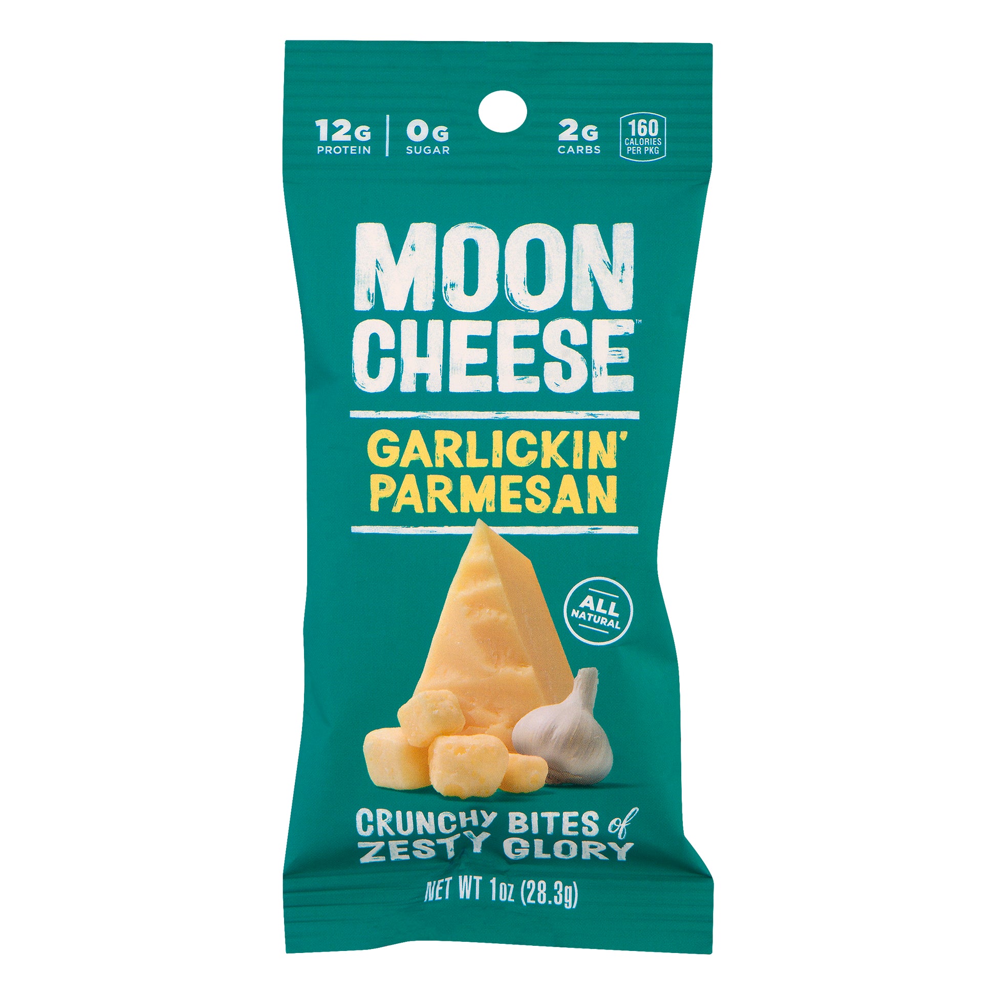 Moon Cheese Cheese Snack Garlic Parm 1 oz (Pack Of 12)