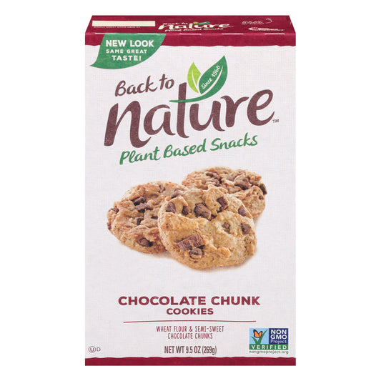 Back To Nature Cookie Chocolate Chunk 9.5 oz (Pack Of 6)