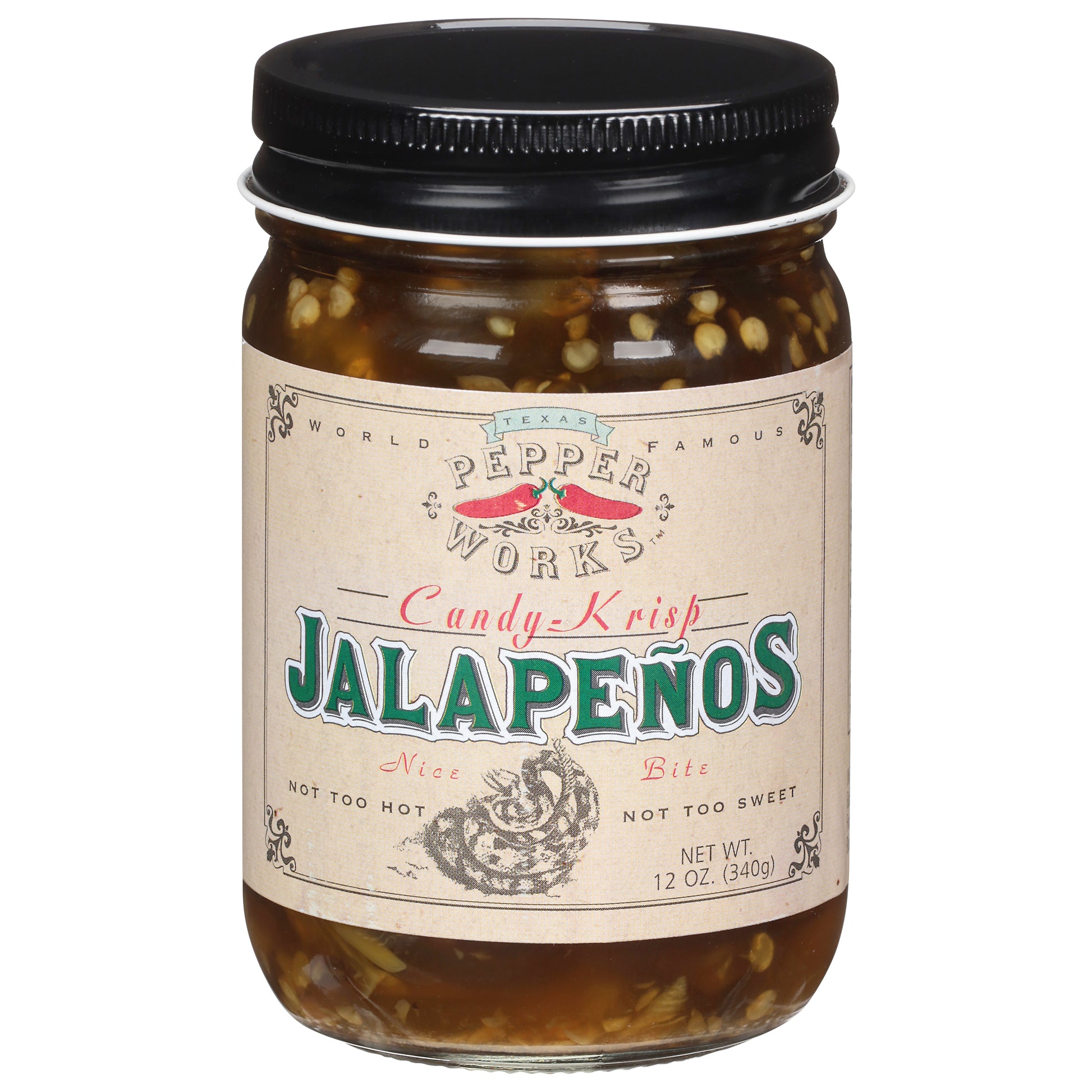 Texas Pepper Works Pepper Candy Krisp Jalapeno 12 oz (Pack Of 6)