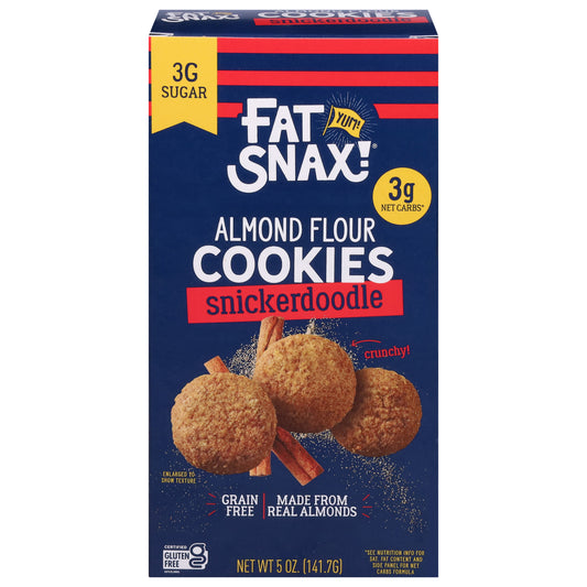 Fat Snax Cookies Mini Snickerdoodle 5 oz (Pack Of 6)