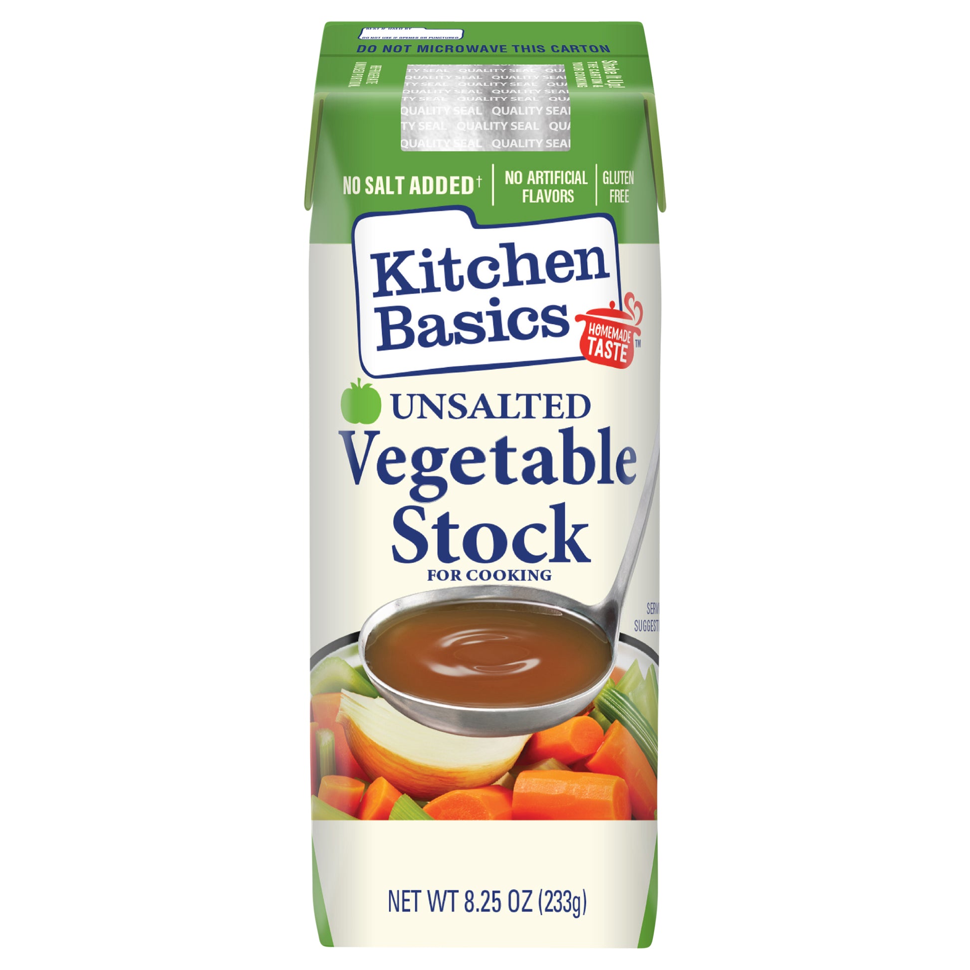 Kitchen Basics Stock Vegetable Unsalted Gluten Free 8.25 oz (Pack Of 12)