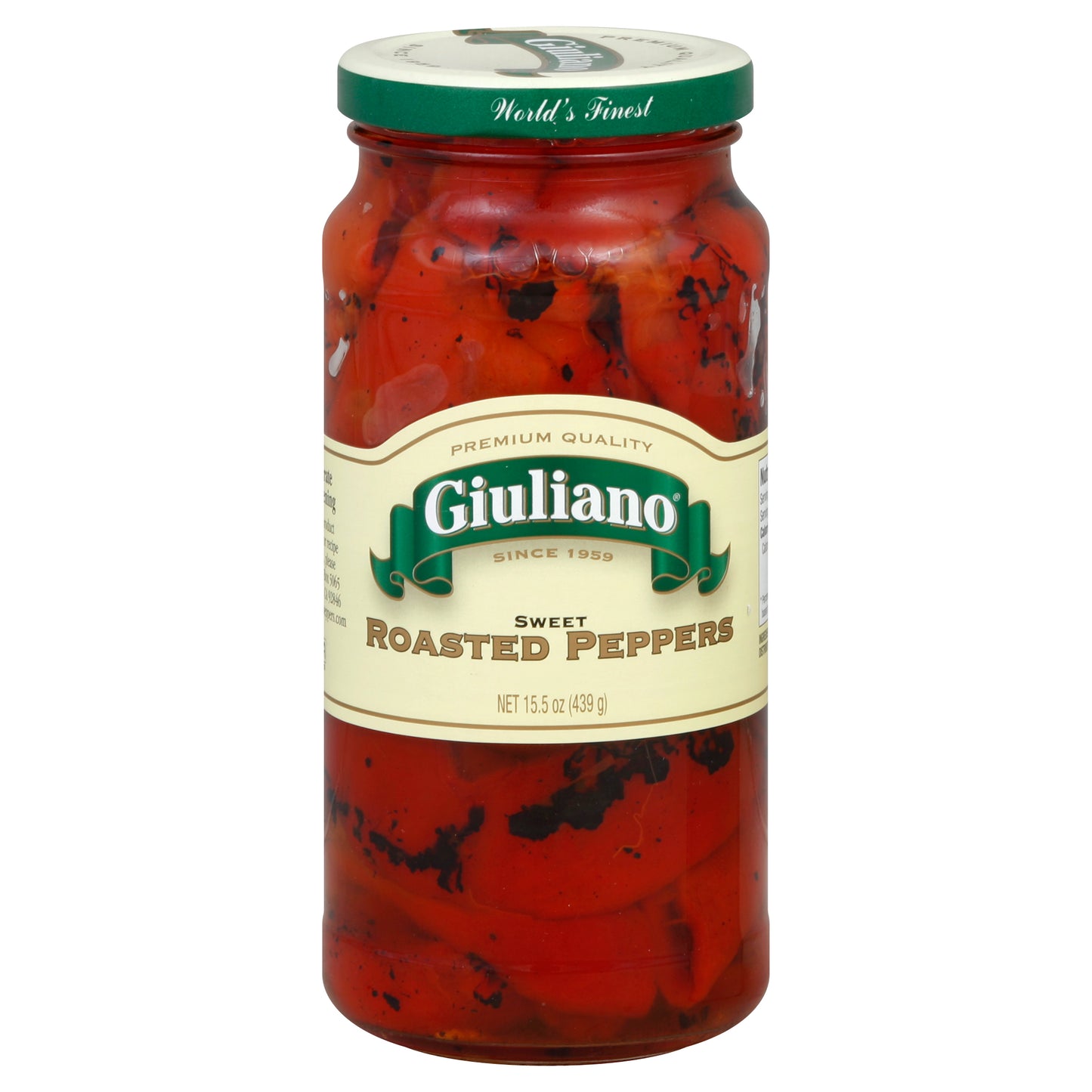 Giuliano Pepper Sweet Roasted 15.5 oz (Pack Of 6)