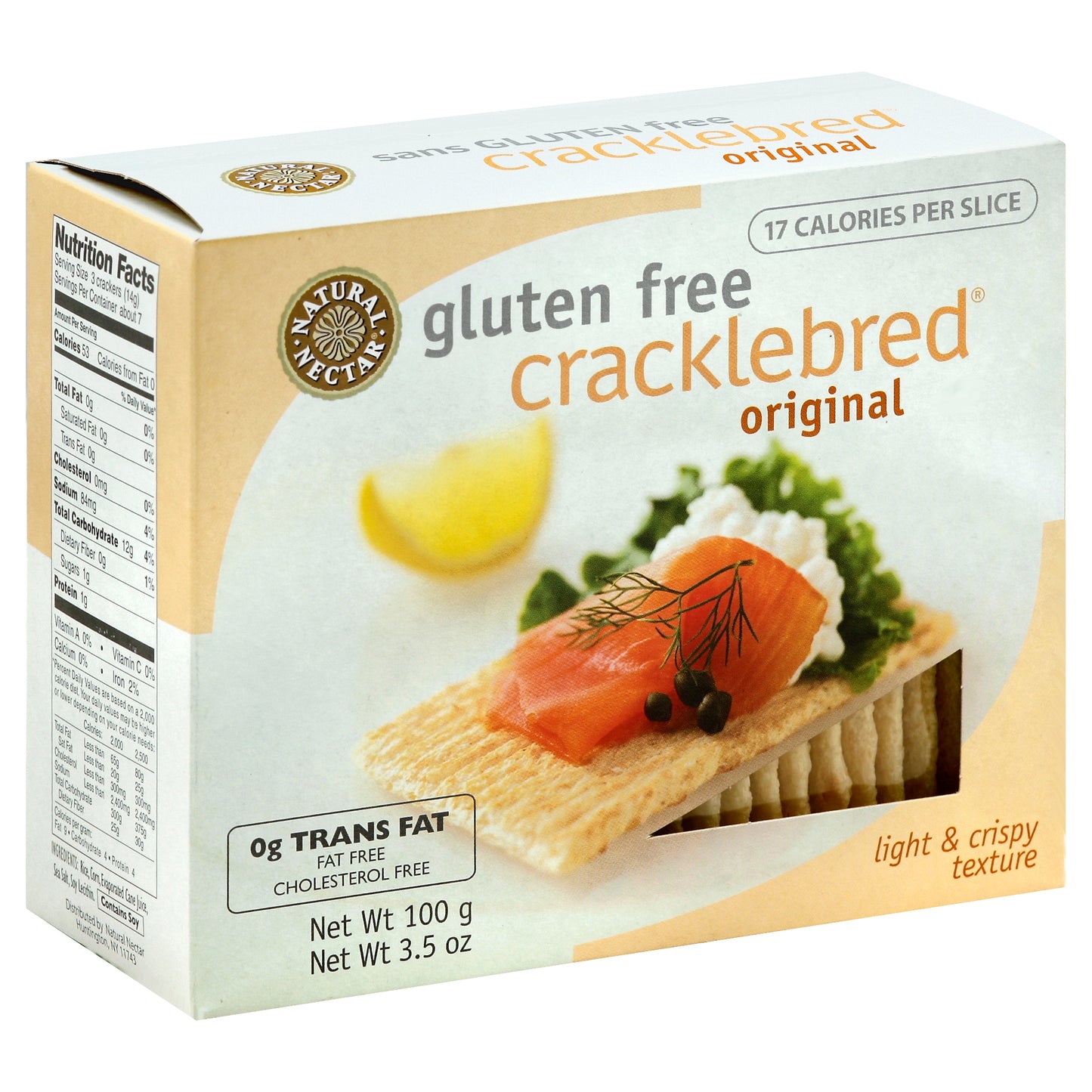 Natural Nectar Cracklebread Original 3.5 Oz (Pack Of 12)