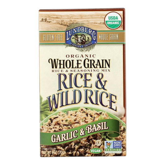 Lundberg Family Farms Whole Grain Rice and Wild Rice 6 oz (Pack of 6)