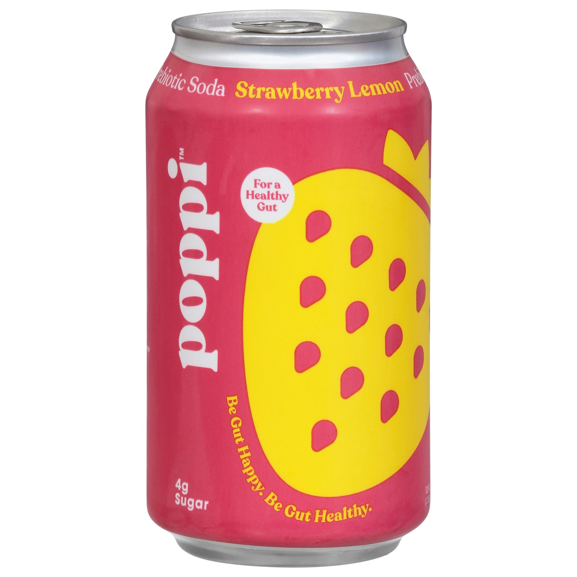 Poppi Soda Prebiotic Strawberry Lemon 12 FO (Pack of 12)