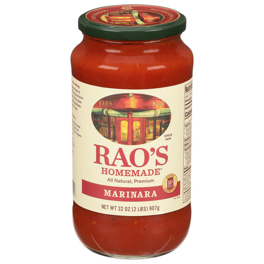 Raos Sauce Marinara Home made 32 oz (Pack of 6)