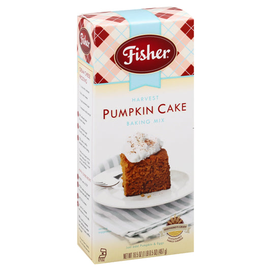 Fisher Mix Cake Harvest Pumpkin 16.5 oz (Pack Of 12)