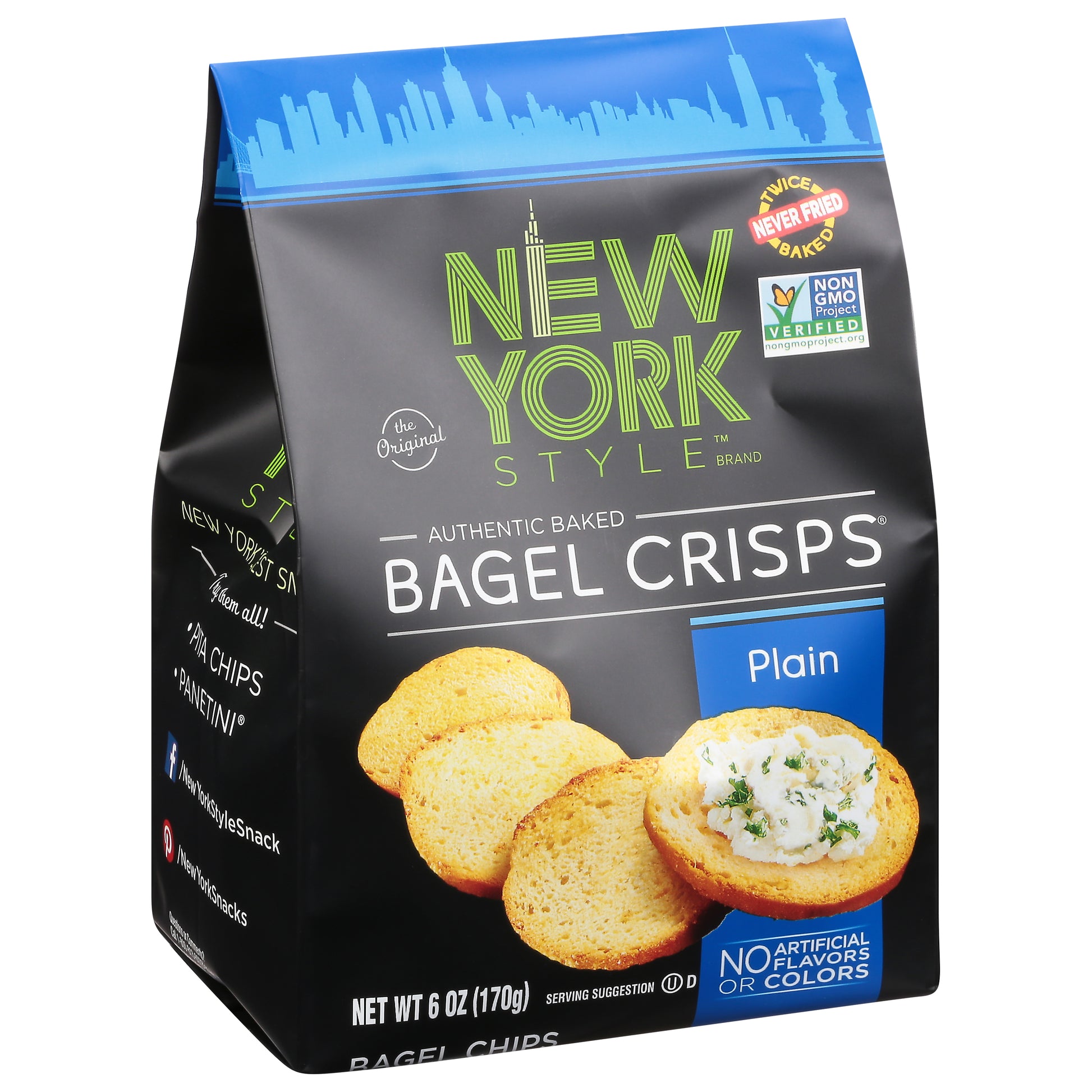 New York Style Bagel Crisp Plain 6 oz (Pack Of 6)