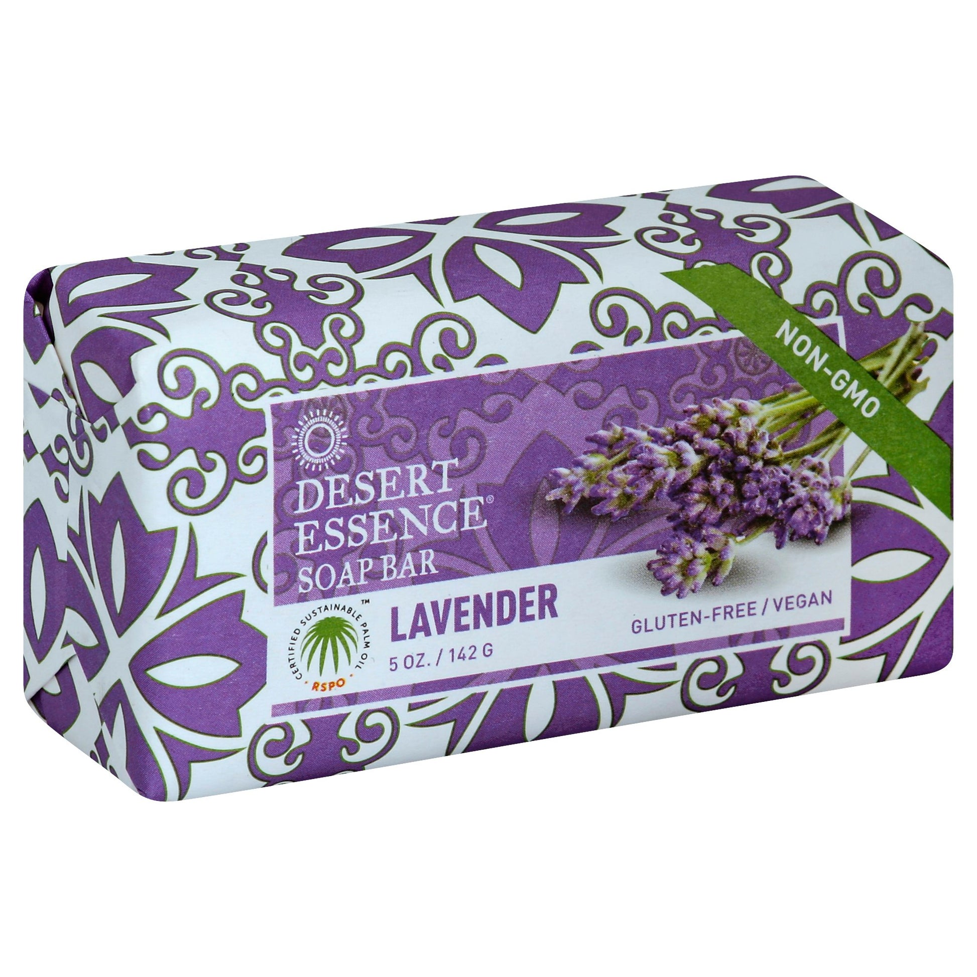 Desert Essence Soap Bar Lavender 5 oz (Pack of 3)