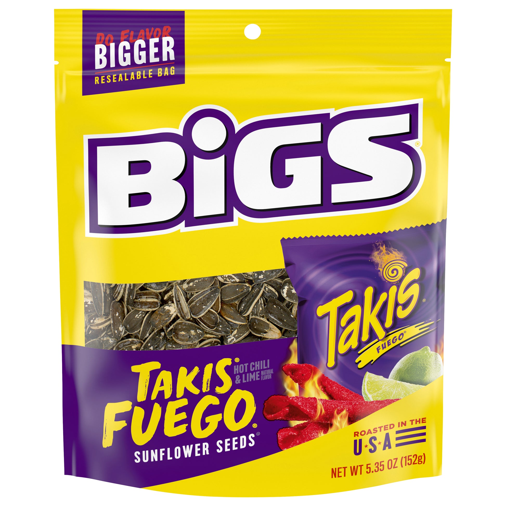 Bigs Seeds Sunflower Takis Fuego 5.3 oz (Pack Of 8)