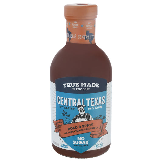 True Made Foods Sauce BBQ Texas No Sugar 18 Oz (Pack Of 6)