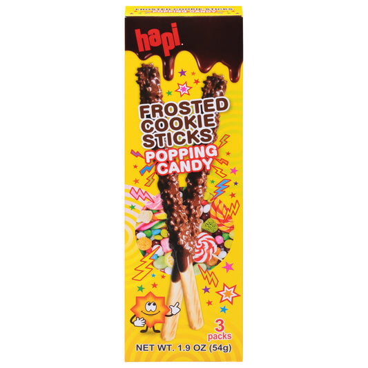 Hapi Cookie Frosted Sticks Popping Candy 1.9 oz (Pack Of 8)