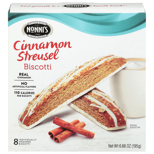 Nonnis Biscotti Cinnamon Streusel 6.88 oz (Pack Of 6)