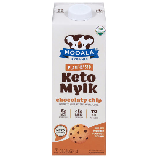 Mooala Mylk Chocolate Chip Organic Keto 33.8 FO (Pack of 6)